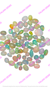 Lot de cabochons d'opale naturelle du Rajasthan, opale de feu Welo, pierres précieuses en vrac de toutes formes pour la fabrication de bijoux et pendentifs, vente en gros FAIJAN - Product Image 3
