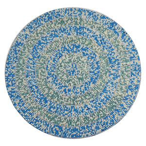 Festive Design Elegant <b>Rounded</b> Beaded Placement Shiny Beads Handmade Design Home Decor Coaster Mat and Pads - Product Image 5