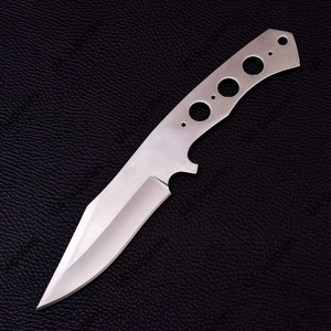 Couteau de chasse et de camping professionnel forgé à la main en acier 1095, entièrement poli, à pointe tombante, lame fixe pleine longueur de 8 pouces, 2,59 mm, OEM/ODM - Product Image 4