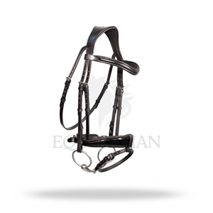 Brida de doma ecuestre patentada, tamaño completo, para equitación inglesa y presentaciones de doma. - Product Image 3