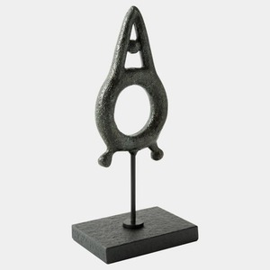 Sculpture métallique abstraite de forme irrégulière, art moderne fait main, décoration de table pour salon - Product Image 4