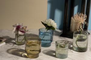 Petit pot de bougie vide recyclé transparent décoratif de luxe artisanat personnalisé Unique résistant à la chaleur centres de table de mariage en gros - Product Image 4