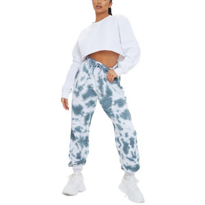 Pantalones Deportivos Personalizados con Letras Impresas para Mujer, Pantalones Largos de Algodón de Alta Calidad, Pantalones Jogger con Lavado Ácido, Nuevos Pantalones Deportivos Casuales para Fitness y Jogging - Product Image 1