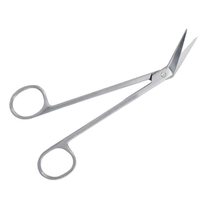 Ciseaux à gencives dentaires Locklin en acier inoxydable, à bord de coupe denté et coudé, instrument chirurgical médical - Product Image 6