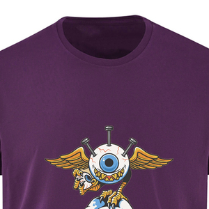 <b>Men's</b> for Short Sleeve T-<b>Shirt</b> Cartoon <b>Skull</b> Eye Design ONeck Regular Fit Casual Jersey Knitted Cotton Silk Screen Printed - Product Image 5