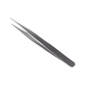 Pince à épiler pour extensions de cils de haute qualité, pointe fine, acier inoxydable plaqué or, pour la beauté des cils. - Product Image 6