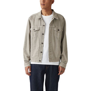 Veste en jean unisexe OEM tendance à boutons sur le devant, tailles personnalisées, pour l'hiver, en jean délavé - Product Image 5