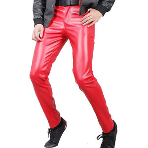 กางเกงหนังผู้ชายเอวสูง OEM 2026 ปรับแต่งได้ ทนทาน สไตล์สตรีทแวร์ สำหรับกิจกรรมกลางแจ้ง ราคาประหยัด พร้อมบริการ OEM ขายดี - Product Image 1