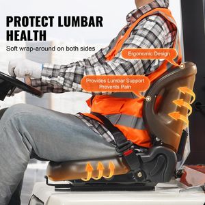 Micro interruttore con angolo posteriore regolabile cintura di sicurezza universale carrello elevatore trattore caricatore escavatore sedile avvolgente sedile avvolgente - Product Image 3