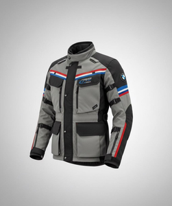 Chaqueta Textil Impermeable de 3 Capas con Protección CE para Motociclismo GS Rallye Touring/Offroad, Color Negro/Gris, para Hombre, Marca Bm GTX - Product Image 1