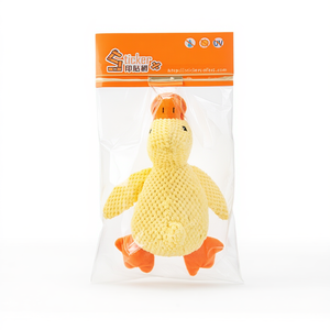 Juguete plegable de lujo para perros chirriantes de PU, compañero de peluche, pato durmiente con dientes resistentes a mordeduras, alivio del sonido para uso en la cocina - Product Image 6