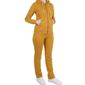 <b>Women</b> Cotton Blend Tracksuit Crewneck Sweatshirt Straight Leg Pants Casual Two Piece Matching <b>Lounge</b> Wear Set - Product Image 3