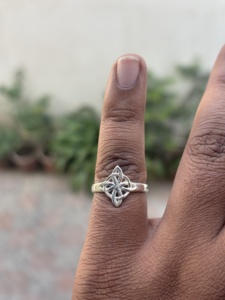 Artisan Handmade 925 Sterling <b>Silver</b> Wedding <b>Ring</b> Solid S925 <b>Plain</b> <b>Silver</b> Band Handcrafted Hammered Design At Best Price - Product Image 6