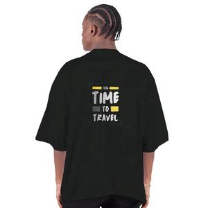 T-shirt en coton de haute qualité à épaules tombantes et coupe ample pour la vente en gros - Product Image 2