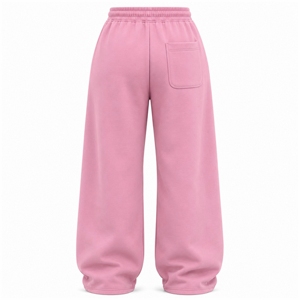 Casual <b>Women</b> Jogger <b>Trousers</b> Wide Leg Sweatpants Oversized Loose Fit <b>Fleece</b> Fabric Drawstring Waist Cotton Blend Lounge Pants - Product Image 2