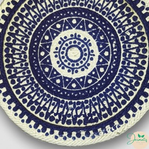 Handcrafted Natural Jute <b>Small</b> Placemat | Eco-Friendly Round Table <b>Mat</b> for Dining & Kitchen Made In Bangladesh - Product Image 4