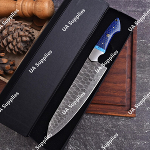 OEM ODM Damascus Steel Full Tang Chef <b>Knife</b> Honeycomb Resin Handle Razor <b>Sharp</b> Japanese Style Elegant Gift Box Best Price - Product Image 2