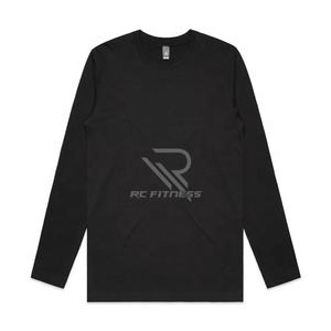 T-shirt vintage rétro pour homme à manches longues, coupe oversize, 300g, 100% coton, personnalisable, anti-rétrécissement, respirant, vente en gros - Product Image 3