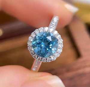 Anillo de Aguamarina Santa María Hecho a Mano, Joyería Fina de Lujo, Regalo de Compromiso o Boda para Mujer, Elegante y Único - Product Image 5