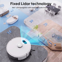 Robot aspirateur intelligent Bagotte 20000 Pa, auto-nettoyant, sans fil, pour sols secs et humides, avec fonction de balayage et de lavage.