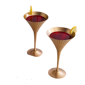 Ensemble de gobelets à vin en laiton plaqué cuivre gravé à la main, flûtes à champagne de luxe avec support finition or, verre à vin en métal antique - Product Image 4