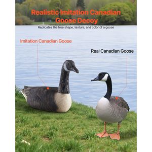 Richiami per anatre Canada Goose in plastica resistente, galleggianti per la caccia agli uccelli acquatici, ultra realistici, tipo Paint Pool Bird - Product Image 5