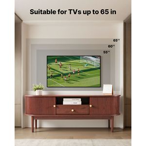 Mid Century Modern <b>TV</b> <b>Stand</b> 58 Inch Entertainment Center 350 Lbs Load Capacity Media Console with Drawer - Product Image 2