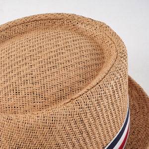 <b>Summer</b> Outdoor Travel Fedora Pork Pie Cap Trilby Panama <b>Straw</b> Beach Sun <b>Hat</b> Roll-up Short Brim <b>Straw</b> Boater <b>Hats</b> - Product Image 5