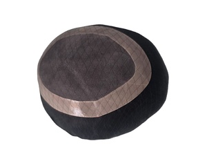 Human Hair Mono Base Toupee Bonnet <b>Wig</b> for <b>Men</b> with Bangladesh Hair Patches and Taz Hair - Product Image 2