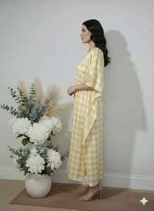 Robe caftan longue en coton pour femmes grandes tailles, caftan pour toutes les saisons - été, hiver, automne, printemps, fabriquée en tissu de mousseline - Product Image 4