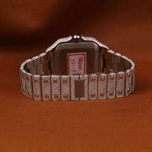 Bling Bling Vvs Moissanite Diamond <b>Watch</b> Hip Hop Top Brand Luxury Iced Out <b>Watches</b> Pass Diamond Tester Wristwatch for Men - Product Image 4