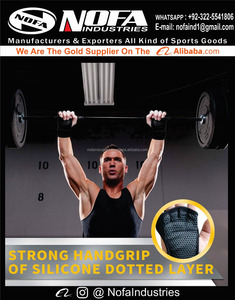 Hot Sale Customized Leather Gym Fitness <b>Gloves</b> Long Cuff Wrist Support Breathable Outdoor Workouts Weight Lifting Men Sports - Product Image 3