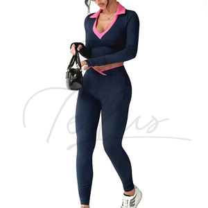 Women's Solid Casual Above Knee Short Yoga Set Customized High Quality Breathable Quick Dry Summer Fashion Yoga Wear - Product Image 4