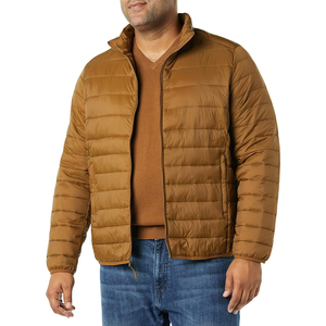 Men's Heavy Winter Puffer Jacket with Stand Collar Thick <b>Coats</b> and High Street Style <b>Padded</b> Jacket - Product Image 1