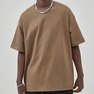 Custom Brand Front 100% <b>Polyester</b> Men's <b>T</b>-<b>Shirt</b> Oversized Boxy Short Sleeve Design Screen Breathable Heavy Weight Anti-Pilling - Product Image 4