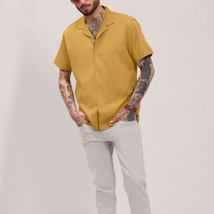 เสื้อเชิ้ตคิวบันคอลลาร์สำหรับผู้ชาย ผลิตอย่างมืออาชีพ ขายตรงจากโรงงาน เสื้อเชิ้ตคิวบันคอลลาร์สำหรับผู้ชายลดราคา - Product Image 6