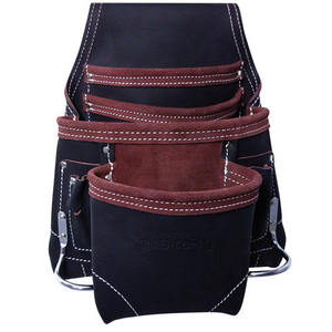 PU <b>Leather</b> Electrician's <b>Tool</b> Pouch: Antique black Rivets, 3" Belt LoopOpens in a new window or tab Brand New - Product Image 2