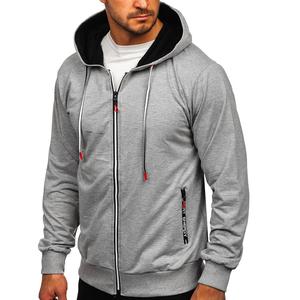 Sudadera con capucha extragrande con cremallera completa, suave y cómoda, mezcla de algodón, ideal para ropa urbana, informal o para viajes. - Product Image 1