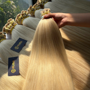 ผมต่อ RUSA HAIR แบบเป็นมัด น้ำหนัก 100 กรัม ผมแท้เวียดนาม เกรดเวอร์จิ้น ซุปเปอร์ดับเบิ้ลดรอน ไม่มีส่วนผสมของเส้นใยสังเคราะห์ สีบลอนด์ - Product Image 2