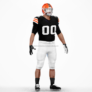 2025 Customized American Football <b>Padded</b> Uniforms Breathable Plus Size Short Sleeve High Quality Jersey - Product Image 2