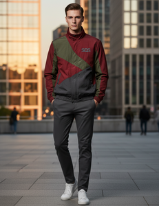 Veste coupe-vent unisexe pour homme, imperméable, coupe-vent, respirante, écologique, en tissu à mémoire de forme, patchwork, séchage rapide, streetwear - Product Image 1