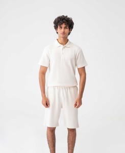 ชุดเซ็ตเสื้อผ้าถักเนื้อผ้าฝ้าย 100% ระบายอากาศดี สไตล์ทางการ เหมาะสำหรับฤดูร้อน สำหรับผู้ชาย - Product Image 1