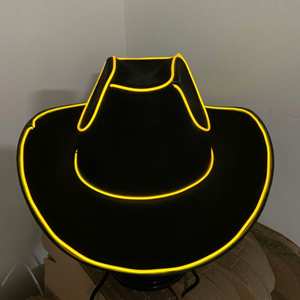 Sombrero de Vaquero LED para Festival de Música, Sombrero de Vaquera Luminoso de Moda para Halloween, Venta al por Mayor - Product Image 4