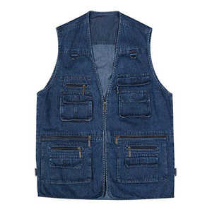 Chaleco Vaquero de Moda para Hombre y Mujer, Chaqueta sin Mangas, Estilo Moderno y a la Moda, Estilo Vintage, Corte Ajustado, Ropa Casual Urbana, Look Clásico - Product Image 1