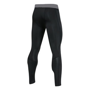 Leggings de compression pour hommes, longueur intégrale, taille haute, respirants, en mesh, sans coutures, pour le sport, la course à pied, l'entraînement, la performance athlétique - Product Image 3