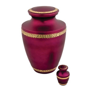 Premium Brass Cremation Urns for Human Ashes Metal Adult <b>Memorial</b> Urn Handcrafted Decorative Funeral <b>Keepsake</b> Urn <b>Box</b> Urns - Product Image 6
