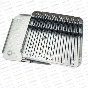 Juego de 9 piezas de micro espátulas manuales de acero inoxidable alemán, desangladores, ganchos nerviales y curetas, kit de microinstrumentos quirúrgicos de 210 mm Vaslcare - Product Image 5