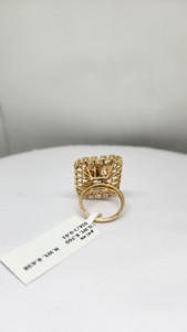 Elegante Anillo de Diamantes de 9K para Mujer, Pureza SI, Color H, Diamante de 0.61ct, Chapado en Rodio, Certificado IGI, Peso Neto 8.638g, Joyería de Lujo para Regalo - Product Image 3