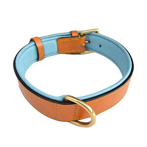 Collar de Cuero para Perro de Primera Calidad, Marca Privada, Ajustable, Lujoso, Duradero, con Patrón Sólido, Simple y Moderno, Collar de Cuero Genuino para Perro - Product Image 3
