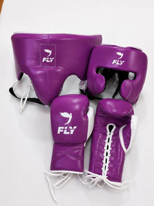 Set de Boxeo Green Fly de Primera Calidad, Logotipo Personalizado, Cuero Genuino, Cierre de Velcro y Cordones, Antideslizante, para Muay Thai - Product Image 3